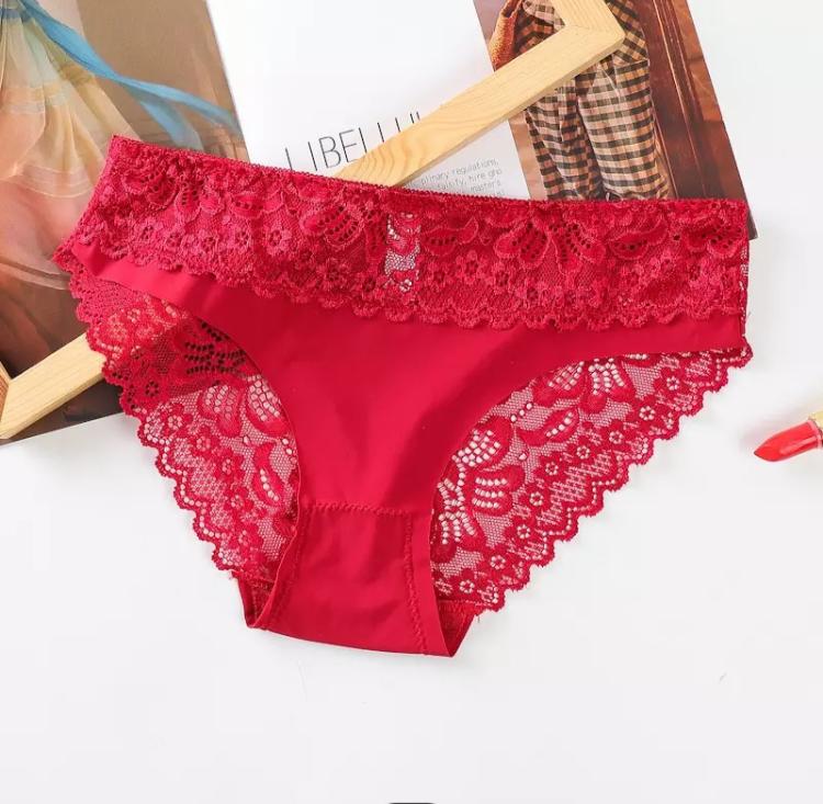 Half net cotton panties Pack of 3