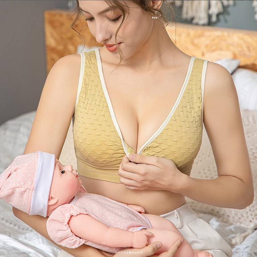 Breast Feeding Bra, High Quality Front Button (Pack Of 2)