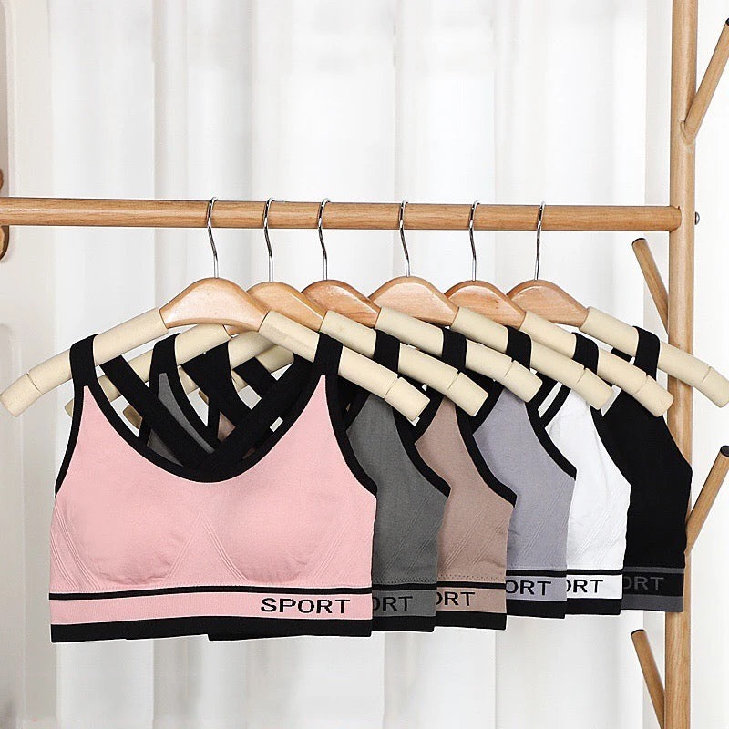 New arrival Sports Bra Back Cross Removable Pad