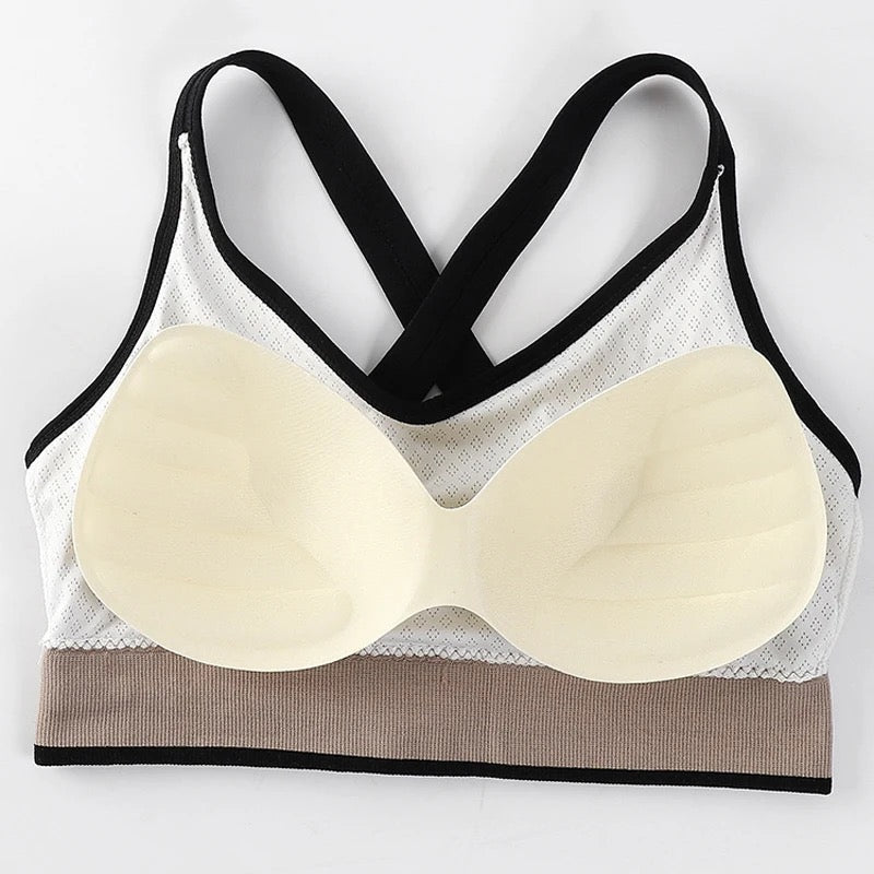 New arrival Sports Bra Back Cross Removable Pad