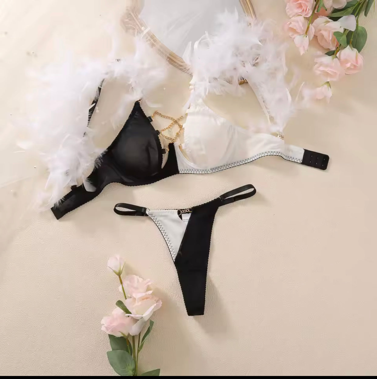 FAIRY FEATHER LINGERIE SET