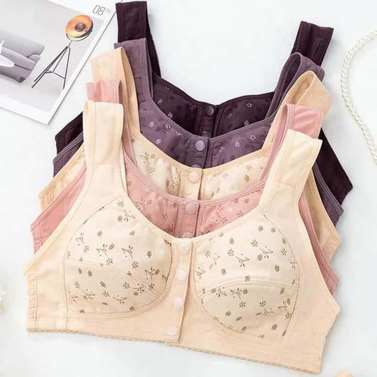 Front Button Premium Padded Breastfeeding Bra (Pack OF 2)