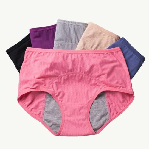 SOFT COTTON LEAK PROOF PERIOD PANTY'S (PACK OF 3)
